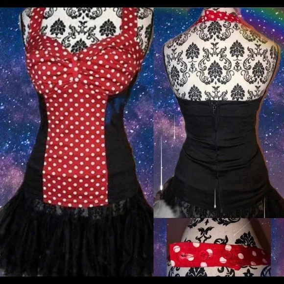 Royal Bones PolkaDot Corset - Picture 2 of 4